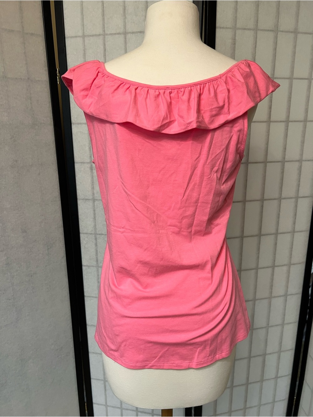 Talbots Coral Ruffle Tank - Picture 4 of 7